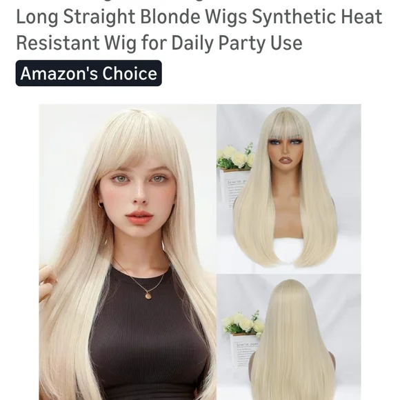 Blonde Clip On Hair Buns And Wig - Picture 3 of 9